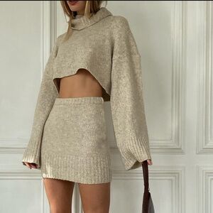 2 piece beige set